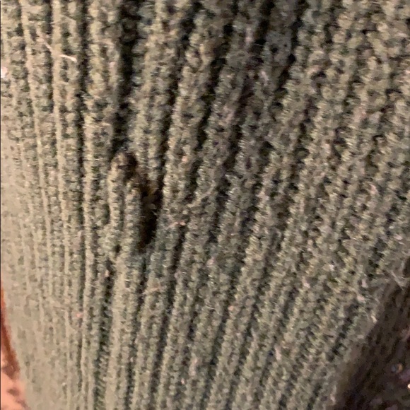 Green long belted wrap sweater by Dex, S - Picture 5 of 8